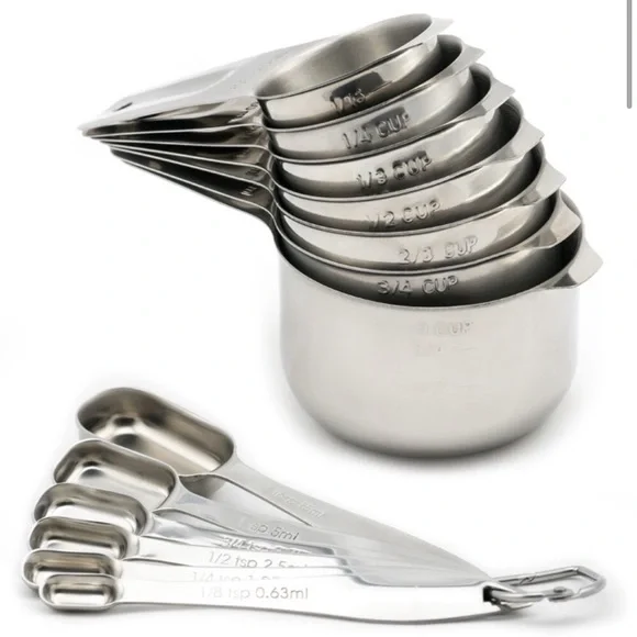 Measuring Cups & Spoons Set (Stainless Steel) - Picture 3 of 9